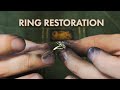 DESTROYED Gold Ring Restoration, Dog Chew Repair