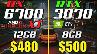 RX 6700 XT vs. RTX 3070 | Test in 8 Games