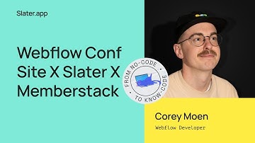 Webflow Conf Site X Slater X Memberstack