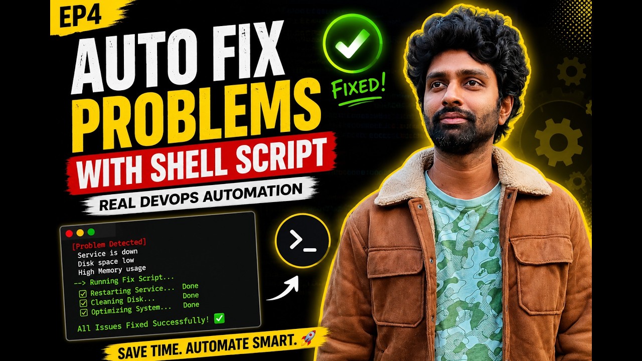 Auto Fix Server Issues with Shell Script (Real DevOps Scenario) - YouTube