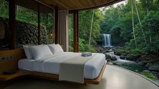 Flowing River Sounds for Night Relaxation | Deep Sleep Music and Soft Piano for Calm Mind