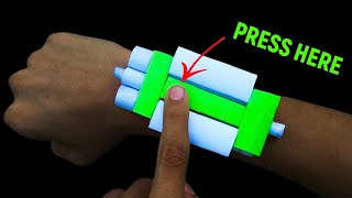 How to make a paper gun | wrist gun | Crazy CW |