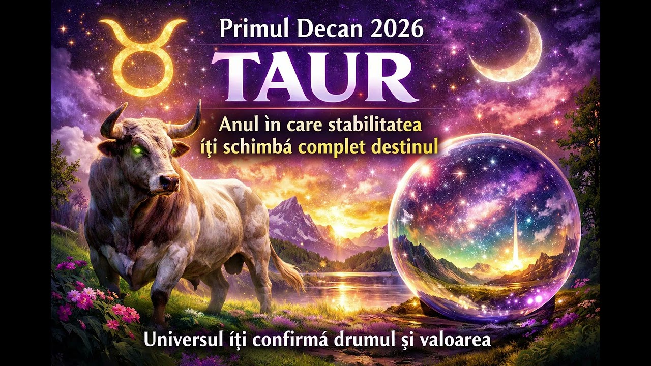 ♉Horoscop TAUR Primul Decan 2026–Anul in care stabilitatea iti schimba complet destinul