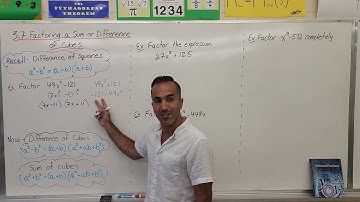 3.7 Factoring a Sum or Difference of Cubes (Grade 12 University, MHF4U)