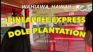 Dole Plantation Pineapple Express Train Ride 🚂🌴 | Oʻahu, Hawaiʻi (4K)