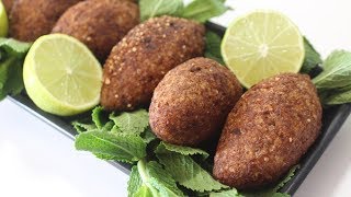 Kibbeh/Kebbeh - Meat stuffed bulgur