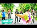 Hihahe Nerf War: Police SWAT Nerf Guns Robber Group ICE CREAM BATTLE