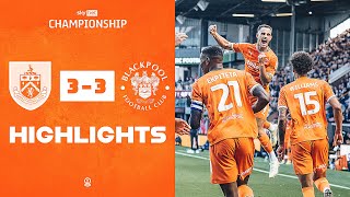 Highlights | Burnley v Blackpool