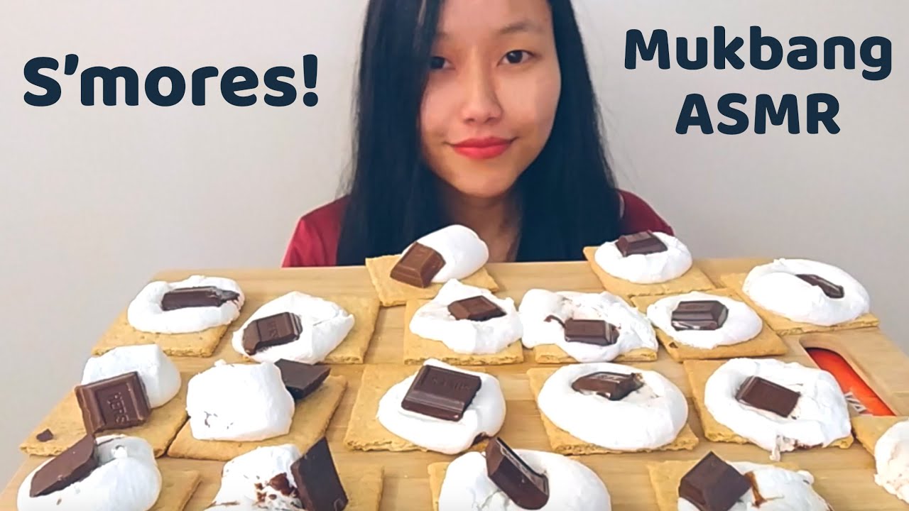 Eating Lots of S'mores! - Mukbang and ASMR - YouTube