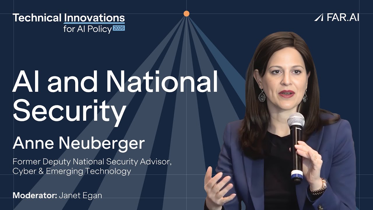 Anne Neuberger  - Fireside Chat with Anne Neuberger: AI and National Security [Alignment Workshop]