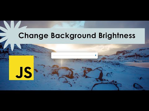 Change Background Brightness Using a Range Slider | HTML CSS  SASS & JS