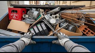 Dumpster Diving: 100% Free Inventory! 100 Dumpsters 100 Bins Scrap Metal Dumpster Dive