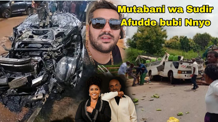 Omugaga Sudhir maziga mereere Mutabani we Aguude kwa Accident nafilawo Akatambi kakano kitalo Nnyo