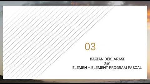 Algoritma Pemrograman "Struktur Penulisan Pemrograman Pascal" Kelompok 1