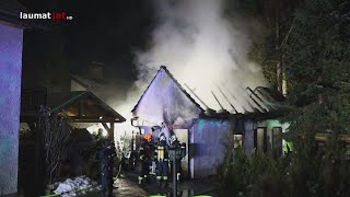 Vier Feuerwehren Bei Brand Eines Nebengebäudes In Grünburg Im Einsatz
