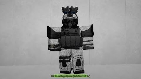 Roblox SCP: The Red Lake GOC Broken Dagger Operator (Elite) (Avatar Build)