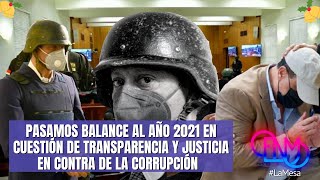 1/3 Pasamos balance al año 2021 en cuestión de transparencia y justicia en contra de la corrupción
