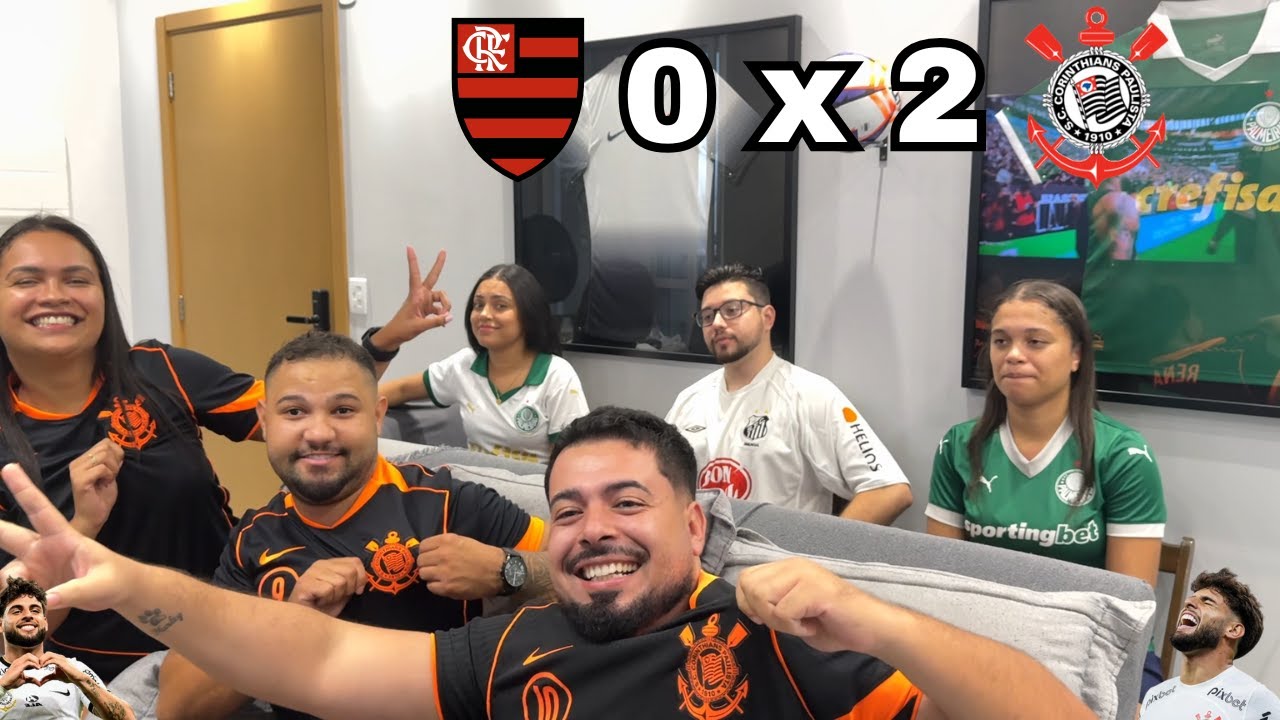 REACT REAÇÕES  FLAMENGO x CORINTHIANS  | Casal Rivalidade