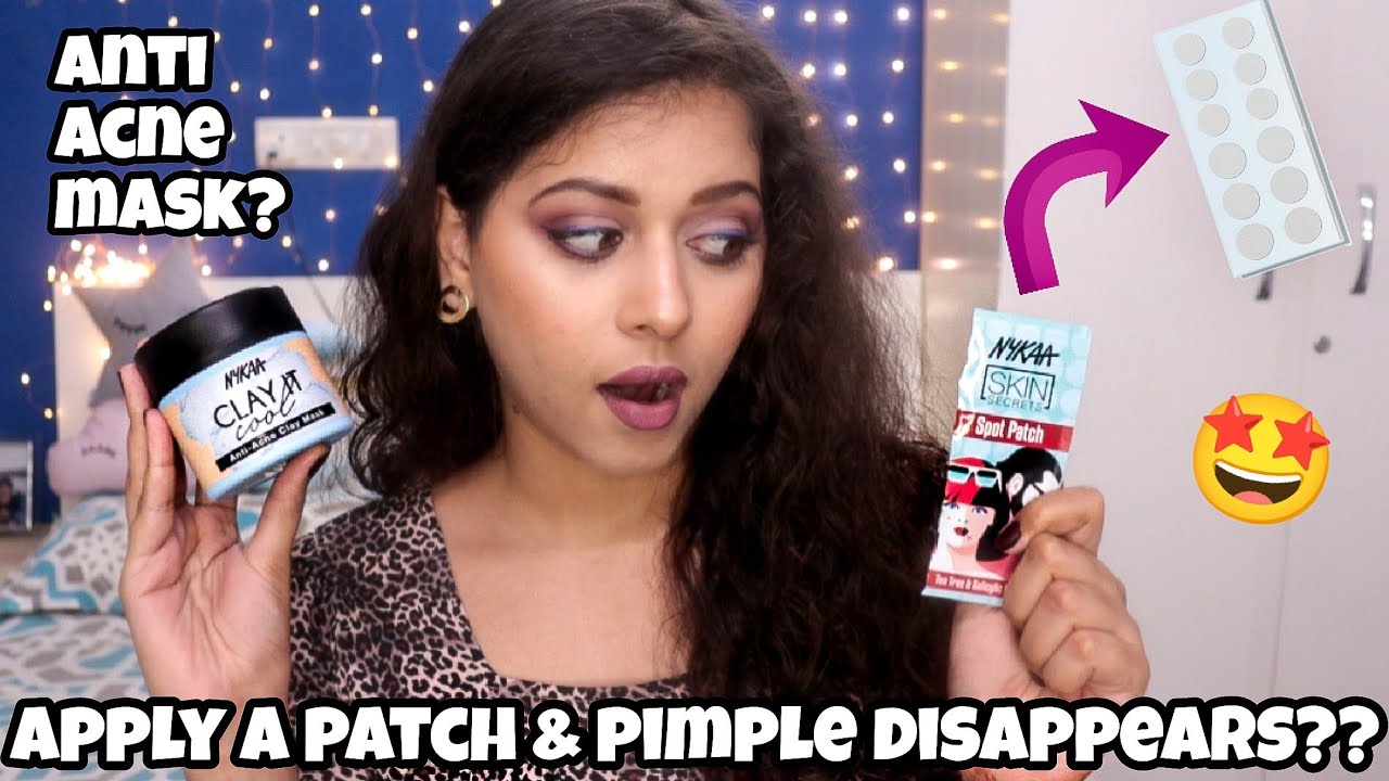 NYKAA SPOT PATCH & ANTI ACNE FACE MASK Does it work to remove pimples? Review + Demo YouTube