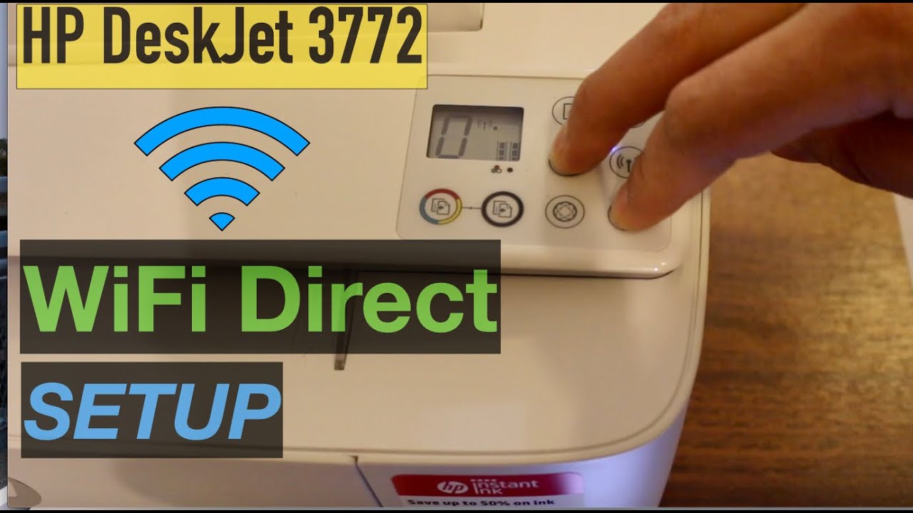 HP DeskJet 3772 WiFi Direct wireless Setup, Direct Wireless setup