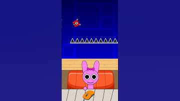 Pinki in playing Geometry Dash against Sprunki OC in Numberblock One Phase 2 #sprunki