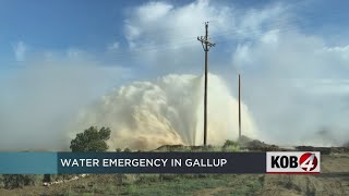Major water main break in Gallup prompts emergency declaration