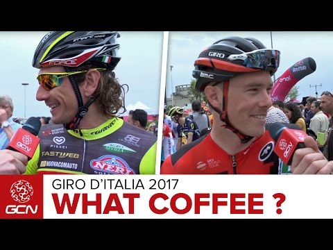 What Coffee Do Pro Cyclists Drink Before Racing? | GCN Asks The Pros At The 2017 Giro d'Italia