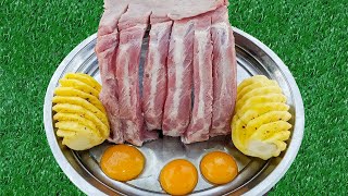 Yummy Cooking Pork Ribs with Pineapple, Asian Food Cooking Recipe