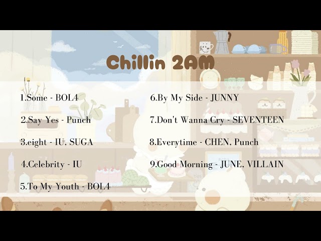 [ playlist ]  korean cafe music to study ~ Chillin 2AM class=