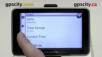 Looking at System Settings in the Garmin nuvi 2350 and nuvi 2360 with GPS City