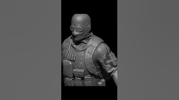 AAA Game Character | Final Sculpt Showcase (ZBrush) #Shorts