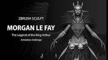 Morgan Le Fay | Game Character | Artstation Challenge | Part 1 | Blocking in Zbrush