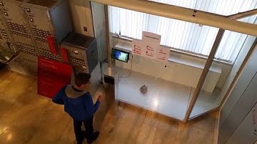 Gesture controlled robot exhibiton at the Deutsches Museum Munich with Intel RealSense