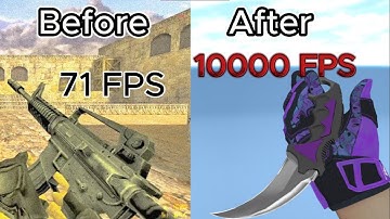 How to get more FPS in CS 1.6 (10,000+ FPS)