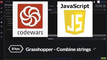 [ 8 kuy ] Grasshopper - Combine strings . / codeWars / JavaScript .