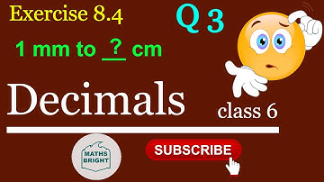 NCERT exercise 8.4 | Question 3 | Class 6 Maths | Chapter 8 solutions | DECIMALS | MATHS BRIGHT