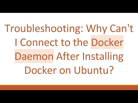 Troubleshooting: Why Can't