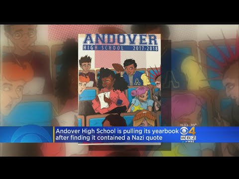 Andover High School Pulls Yearbook Over Nazi Quote