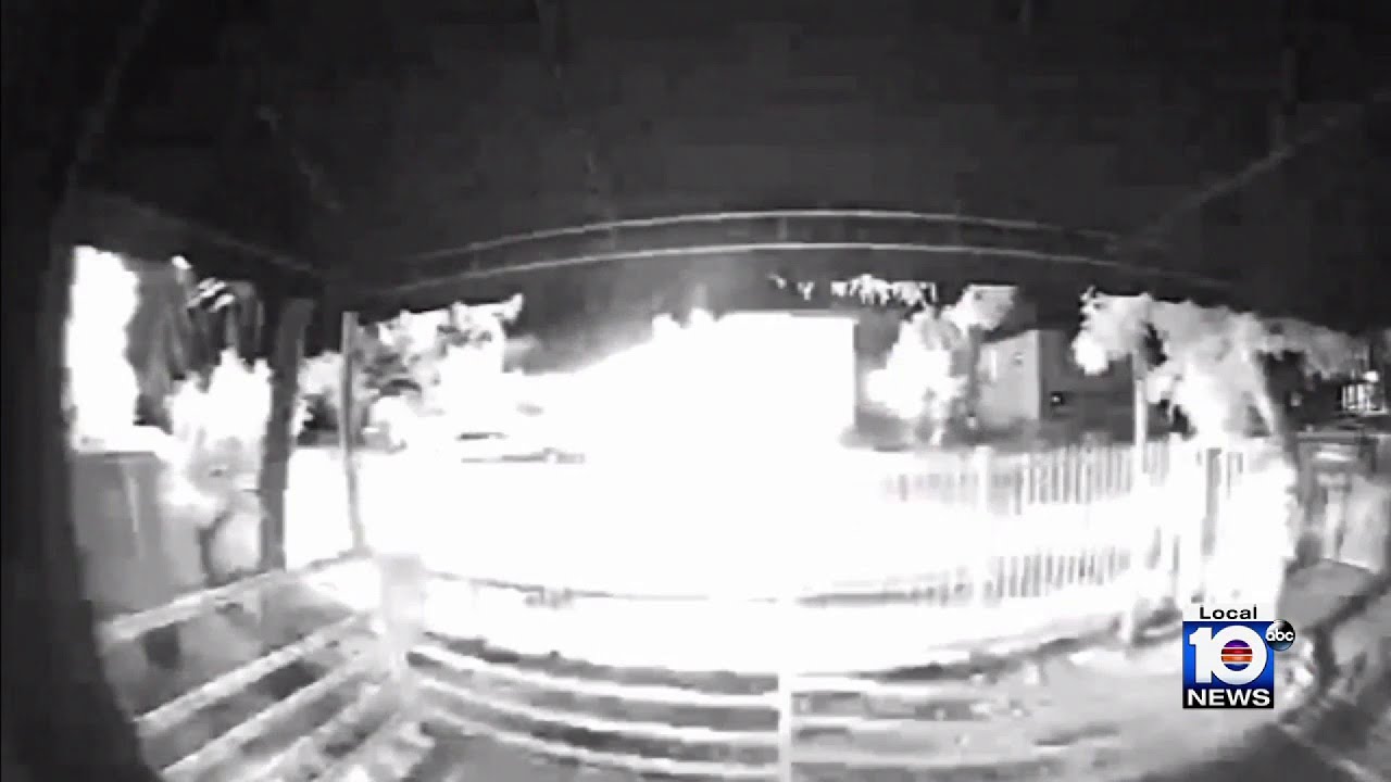 Surveillance video shows fiery Miami crash that killed Lamborghini driver