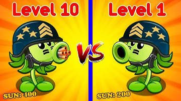 PvZ 2 Discovery - Difference Of Plants Level 1 VS Max Level.