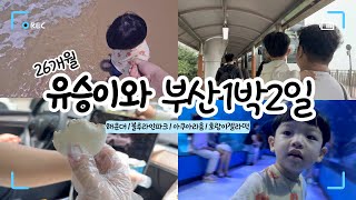 [육아브이로그] 26개월 유승이와 함께 갑작스러운 부산 1박 2일 여행