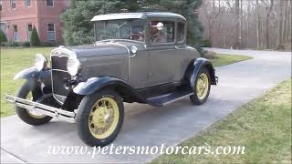 1931 Ford Model A Coupe FOR SALE www.petersmotorcars.com