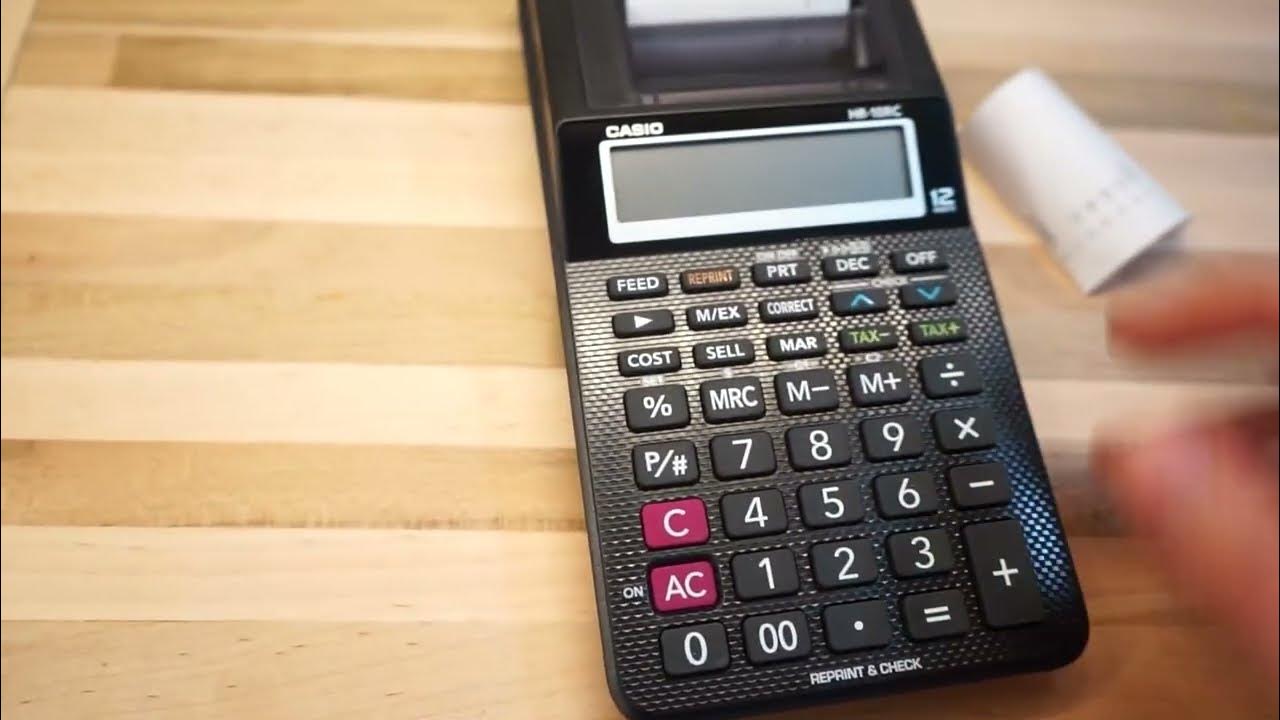 Casio Printing Calculator How To Load Paper