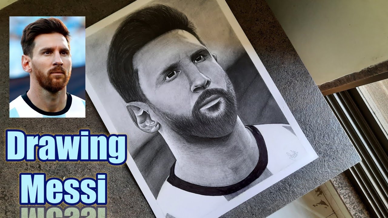 How To Draw Lionel Messi Drawing Messi Realistic Drawing Of Messi Lionel Messi Messi Sketch Dude Bro Win Big Sports