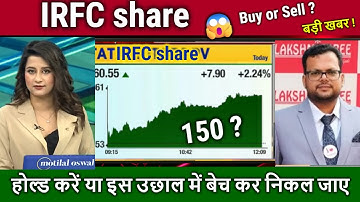 IRFC share latest news,Buy,Hold or sell?/RVNL,IRFC analysis,target Buduget 2026/railway stocks news