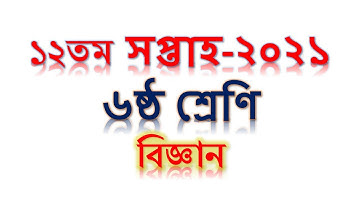 দ্বাদশ সপ্তাহের ৬ষ্ঠ শ্রেণির বিজ্ঞান অ্যাসাইনমেন্ট উত্তর ২০২১ class 6 science 12th week assignment