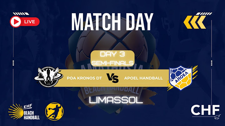 LIVE| POA KRONOS DT vs APOEL HANDBALL (SEMI FINAL #2)