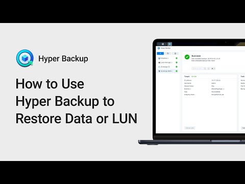 כיצד להשתמש ב-Hyper Backup לשחזור נתונים או LUN