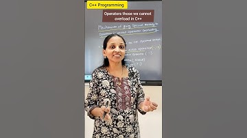 Operator we cannot overload in C++ #shorts