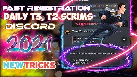 How to Register T2, T3 Customs Fast on Discord | Fastest Method Of registration Pubg Blue tag Fixed